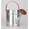Plexon 2 Gallon Copper/Silver Galvanized Steel Watering Can, 9.5" D