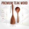 Premium Wooden Spoons for Cooking, 2 Pcs Wooden Cooking Utensils
