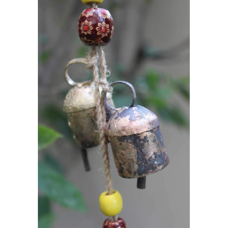 Mango Gifts Decorative Metal String with 13 Bells for Wall