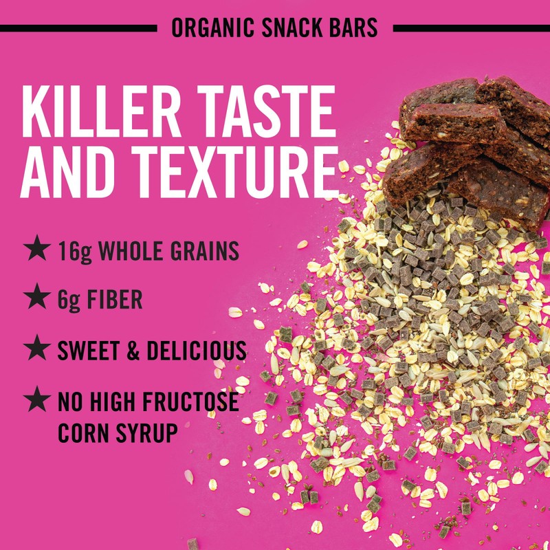 Dave's Killer Bread Cocoa Brownie Blitz Organic Snack Bars, 12