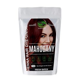 2 paquetes de tinte para el cabello y la barba de henna de caoba, 100% natural y libre de químicos, The Henna Guys