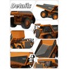 OrgaNatureQueen 9-Channel Metal RC Dump Truck with Lights and Sound,