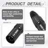 sourcing map 4pcs 5 Pin XLR Male Connector, Microphone Audio