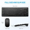 Wireless Keyboard and Mouse Combo, Compact Quiet Wireless Keyboard and
