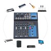 Professional Audio Mixer Sound Board Console System,4-Channel Digital USB Bluetooth