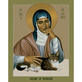 Trinity Stores Religious Art Giclee Print - 11x14 Julian of Norwich by Br. Robert Lentz, OFM