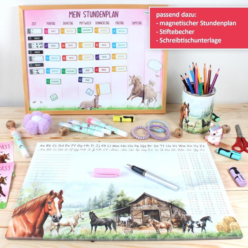 Stiftebecher Pferde - Stifteköcher Stiftehalter Schreibtischorganizer Schreibtisch Büro Stifte Organizer