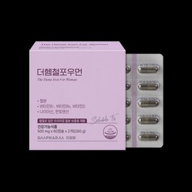 GM Farm The Heme Iron for Women Pregnancy Iron Supplement Soluble Iron Supplement 120 Capsules, 1 Piece / 더 헴철 포 우먼 임산부 철분제 가용성 철분 영양제 120캡슐, 1개