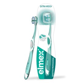 elmex Zahnbürste sensitive Professional, weich, 1 Stück - Handzahnbürste für schmerzempfindliche Zähne und Zahnfleisch