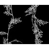 Christmas Concepts® 1.8m (6ft) Silver Glitter Leaf Garland - Floral