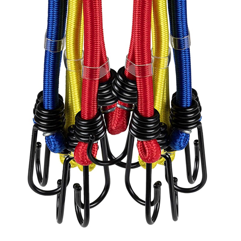 alca Bungee Cords Elastic Stretch Luggage Straps Set of 6