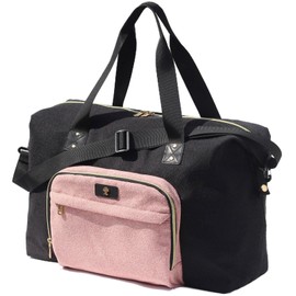 Diaper Bag Tote, Travel Overnight Carry-on Duffel Gym Bag, Multifunction Linen Canvas Dry Wet Maternity weekender