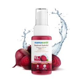 Mamaearth Beetroot Hydraful Essence Serum - 50 ml For Hydrated Pink Glow with Beetroot & 1% Hyaluronic Acid Complex Face Serum | Upto 92% Instant Hydration | 50ml (1.69 FL Ounce)