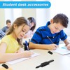 Viotim 10Pack Adhesive Pen Holder for Desk, Silicone Pen Holder