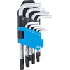BGS 809 L-Type Tamper-Torx Short Allen Key Set, Silver/Black