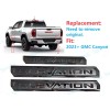 GMC 3PCS Gloss Black Door Rear Elevation Emblem Badges Fit