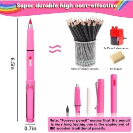 ANGYCOT 12 Lápices De Colores Infinitos Mixtos Con Goma Borrables