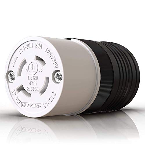 ENERLITES NEMA L14-30R Locking Connector For Generator, Twist Lock Female Plug, 30 Amp, 125/250 Volt ,3 Pole, 4 Wire Grounding, Industrial Grade Heavy - View #9