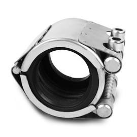 Pipe Repair Clamp Kit -1 1/4 Inch 41mm-44mm High Pressure Resistant Pipe Coupling Clamp for Plastic&Metal Pipes, Emergency Duty Leak Sealer with Stainless Steel, Quick Fix for Water/Gas/Oil Lines