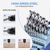 25PCS HSS Drill Bit Set,Ø1.0 to 13mm Brad-point Drill Bits