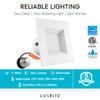 Luxrite 4 Inch Square Recessed LED Can Lights, Color Temperature