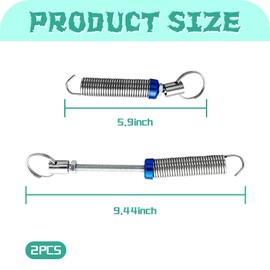 DACIRTY Automatic Trunk Lift Springs, High Carbon Alloy Steel Anti-disconnect Tapered Limit Full Tooth Screw Adjustable Tailgate Springs, Universal Fit Most Trim Level Sedans (Silver)