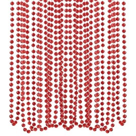 Christmas Luxury 10 Metre Bead Chain Garland Decoration Xmas Tree Hanging Ornaments (Red Bead Garland 7710)