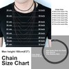 Black Chains Chunky Chain Necklace Women Mens Cuban Link Chain