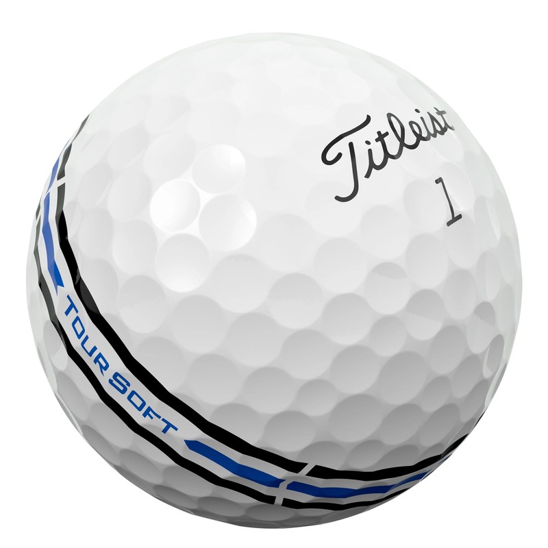 Titleist Tour Soft Golf Ball, White AIM 360, Pack of