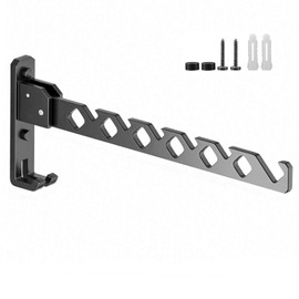 Ksvaye Wall Clothes Hooks Foldable Wall Clothes Rack Clothes Fan Wall Hook Folding Hook Aluminium 180° Rotatable Wall Clothes Rack Folding Hook for Laundry Room Folding Hook Clothes Hanger Holder
