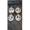 Jack Skellington Christmas ornaments set of 12 - Handmade