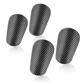 Mini Football Shin Pads, 4 Pieces Small Shin Pads for Football, Football Shin Pads, Small, Football Protectors, Protective Equipment for Men, Women, Children & Girls, 9.5 × 6 cm, 11.5 x 8 cm