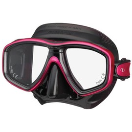Tusa Freedom Ceos Scuba Mask, Black/Rose Pink, Adult