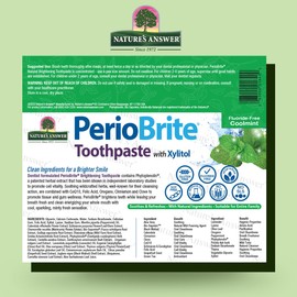 Nature's Answer Periobrite Natural Toothpaste, Cool Mint, 4 Ounce, 3 Count
