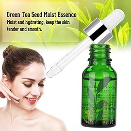 Suero Facial de 15 Ml, Suero de Esencia de Semilla de té Verde, Poros Retráctiles Hidratantes, Suero de ácido Hialurónico Antienvejecimiento, Suero...