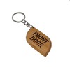Front Door Key Tag Engraved Wooden Keyring Keychain Made to