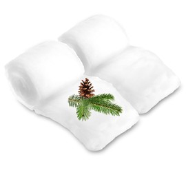 com-four® 2x Snow Mat for Christmas Decoration - Artificial Snow for Decorating and Crafts - Snow Cotton as Decorative Snow (100g, Pack of 2)