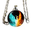 Fire and Ice Phoenix - pendant necklace - HM