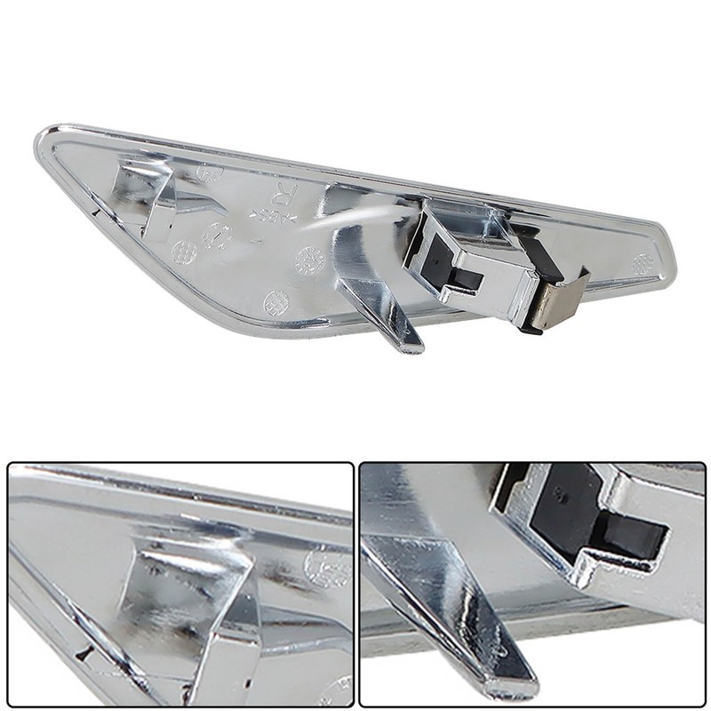 TJHSM 1 Pair Chrome Front Side Moulding Trim Finisher Replacement