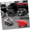 Mikinona 2pcs Heavy Duty Rocker Toggle Switch with Safety Cover