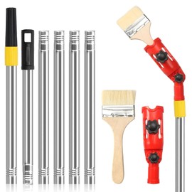 Brush Rail for Ceiling 170 cm Multi-Angle Brush Extension 180 Degree Rotation Angle Paint Brush Extende Retractable Paint Roller Extension Rod for High Ceilings Walls Decoration and Corner Painting