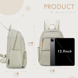 BAGZY Small City Backpack Women's Small Elegant Backpack Women's Mini Casual Daypack Women's Backpack for Casual School Travel Hiking Work, khaki, Casual elegant