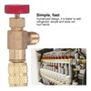 2PCS Refrigeration Control Valve 1/4SAE Male Thread 5/16SAE Female Thread