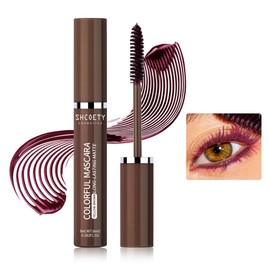 SAUBZEAN Brown Mascara Makeup, Volumizing, Lengthening, Defining, Multiplying, Smudge-Proof Formula, Long-Lasting Curl Eye Makeup
