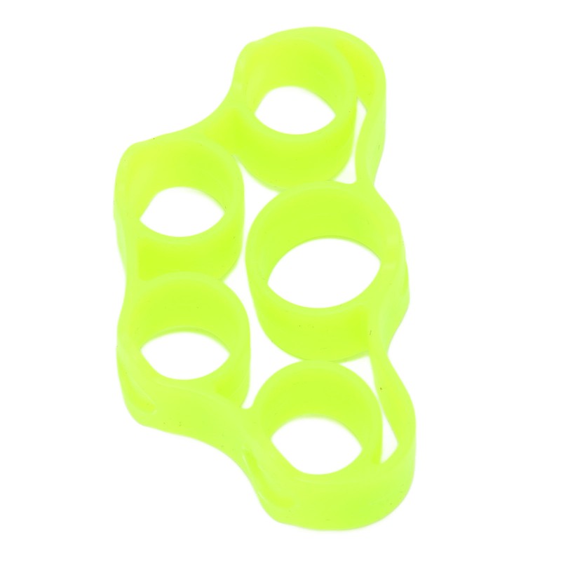 10Pcs Finger Exerciser 6.6LB Green Soft Flexible Silicone Portable Skin