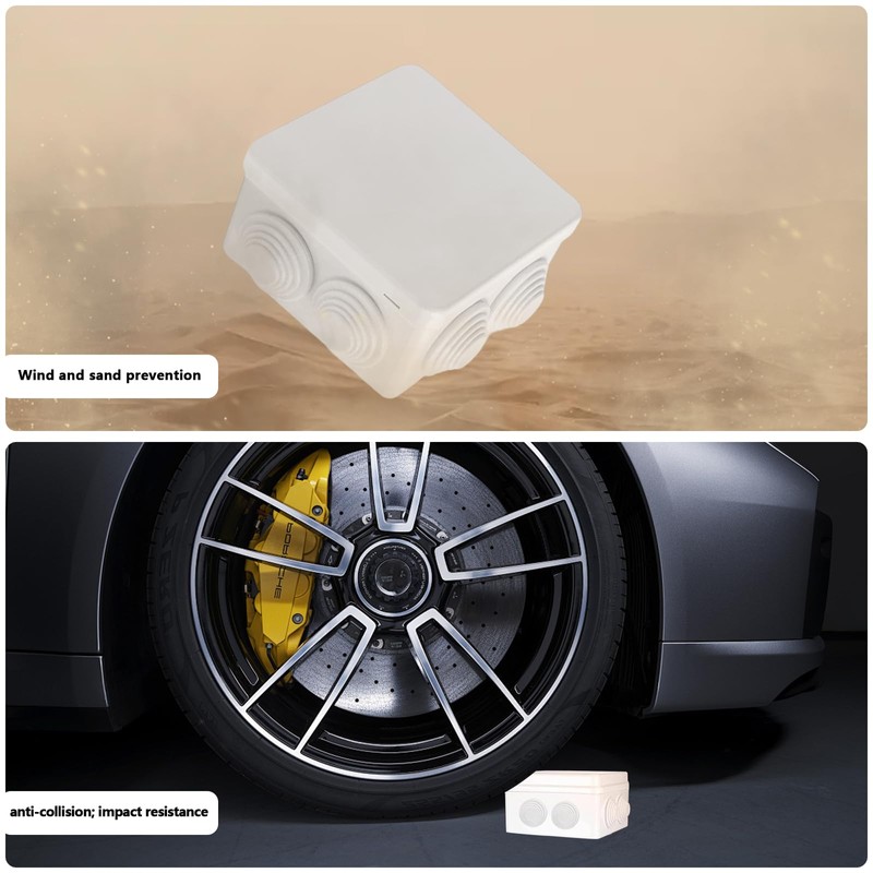 Xmart Pack of 4 Junction Box Surface-Mounted White Junction Box