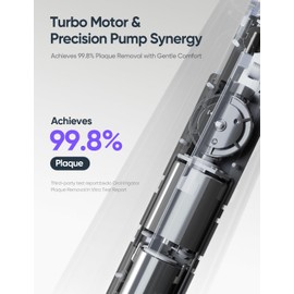 bixdo Cordless Water Dental Flosser for Teeth - 5 Modes with GUMCARE, Portable Travel Water Pick for Teeth Cleaning Flossing and Gum Massage, 60 Days Long Battery Life and 360° Magnetic Nozzle, Purple