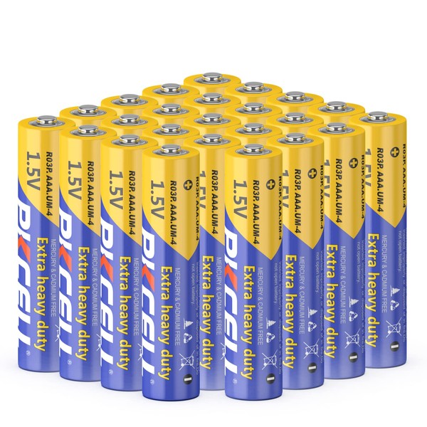 PKCELL AAA 3A UM4 AM4 R03P MN2400 E92 Zinc Chloride Batteries (24pc)