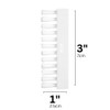 Aquatix Pro Pool Vacuum Head Replacement Brushes, 7pc, Nylon Bristles,