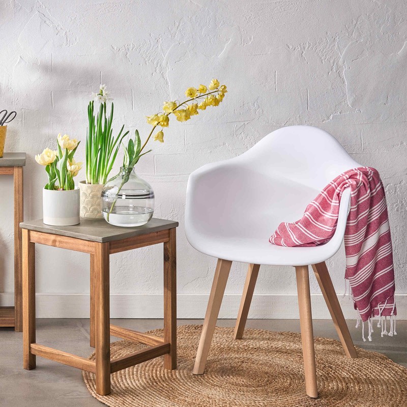 BUTLERS Surfside Badetuch 90x170 gestreift - Hamamtuch mit Fransen -